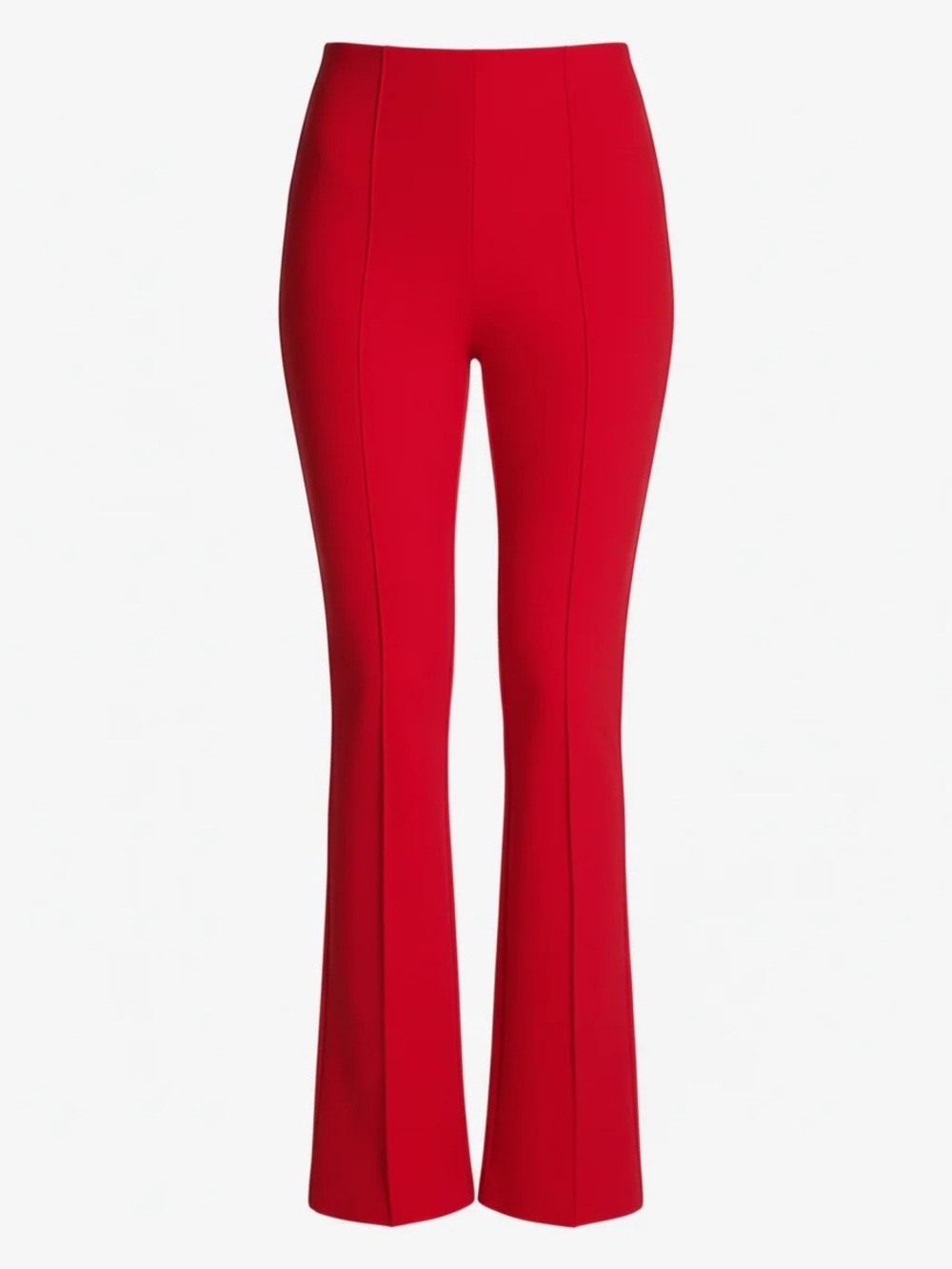 🆕 SPANX Red High-Waist Micro Flare Ponte Pants - L Regular